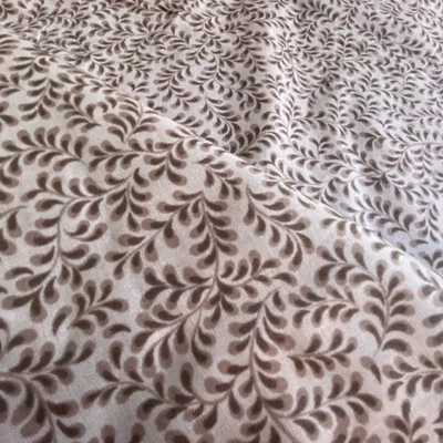 BTY Muted Purple Ditsy Leaf Fabric Laura Wagner Quilting Cotton - Image 1 of 4