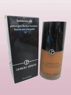 GIORGIO ARMANI LUMINOUS SILK PERFECT GLOW FLAWLESS FOUNDATION #13 1 OZ BOXED - Image 1 of 3