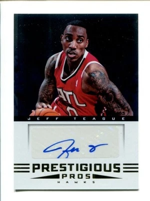2012-13 Prestige Prestigious Pros Signatures #9 Jeff Teague — 第 1/3 张图片