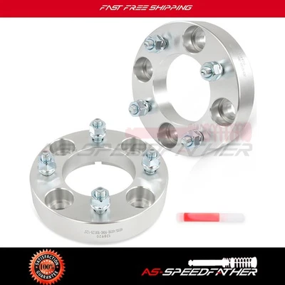 For Arctic Cat 300 400 450 4/115 to 4/110 Wheel Adapters (2) 1.25 inch 10x1.25 - Image 1 of 4