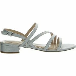 Easy Spirit Women's Silver Faux Leather Buckle Closure Gretel Sandals Size 10 - Picture 1 of 3