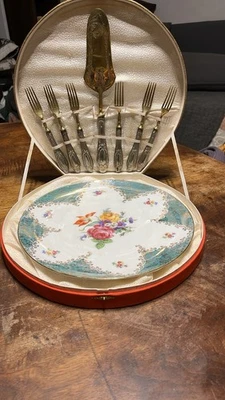 Scatola Posate Solingen 6 Forchette + Pala Manici Marchiati 800 Piatto Bavarese - Immagine 1 di 4