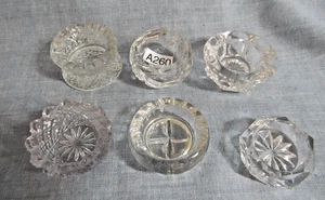 VIDRIO CRISTAL VINTAGE 6 PIEZAS. SURTIDO DE BODEGAS DE SAL ABIERTAS - Imagen 1 de 3