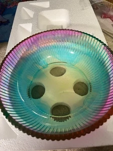 Discounted Colorful Bowl Handmade Psychedelic Beautiful Colors Some Flaws - Picture 1 of 13