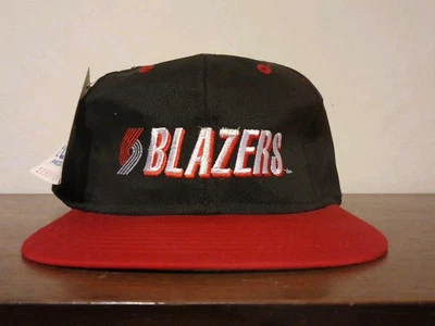 Chapéu vintage anos 90 COMPETITOR Snapback Portland Blazers Trailblazers (adequado para pequeno) - Imagem 1 de 4
