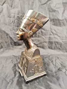 Gegossene Büste der altägyptischen Königin Nofretete, Ägypten. Unikat Deko - Bild 1 von 5