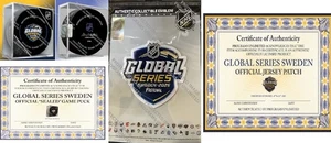 2025 Global - SUECIA NHL PARCHE DE JUGADOR Y JUEGO PUCK PENGUINS V PREDATORS SE ENVÍA AHORA - Imagen 1 de 11