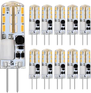 G4 LED bulbs,No flicker 2W G4 Warm White Energy Saving Light Bulbs 10 Pack - Picture 1 of 10