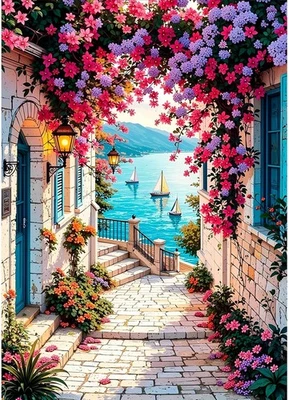 DPHERO Landscape Diamond Painting Kits for Beginners Adults,5D DIY Flowers...