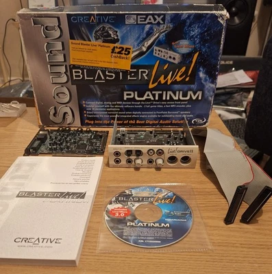 Creative Soundblaster Live Platinum Live Drive II CT4760 CT4860 Boxed - Image 1 of 4
