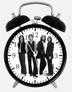 The Beatles Alarm Clock Night Light Silent Non-Ticking 4 Inches Glass Face E41 - Picture 1 of 2