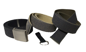 2-in-1 Reversible Web Belts-1 Buckle/3 Belts,6 Variations w/ Keyfob!! P10701