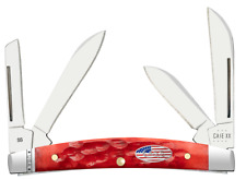 Case xx Knives Small Congress 10747 Dark Red Bone Steel Stainless Pocket Knife