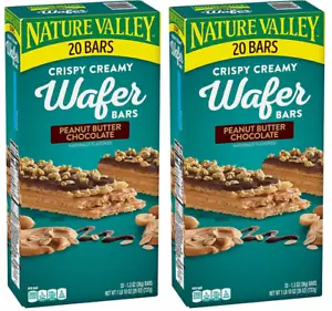 2 pack - Nature Valley Peanut Butter Chocolate Wafer Bar (20 ct.) free shipping - Picture 1 of 1