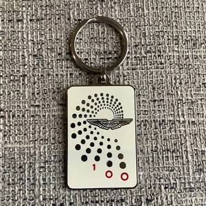 ASTON MARTIN 100 YEARS ANNIVERSARY KEYRING. RARE. COLLECTIBLE. NEW UNUSED. - Picture 1 of 2