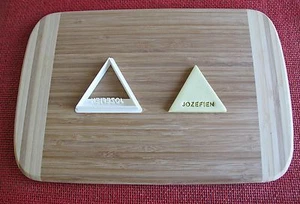 Cortador de galletas triangular personalizado estampilla superior fondant - Imagen 1 de 1