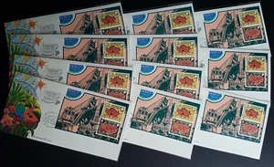 Singapore 1997 Ox Year MS USA Pacific '97 Stamp Exhibition Souvenir Covers FDC - Picture 1 of 7