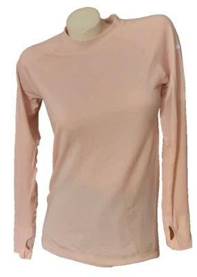 Camiseta bcg manga comprida furo no polegar gola redonda rosa tamanho P - Imagem 1 de 4