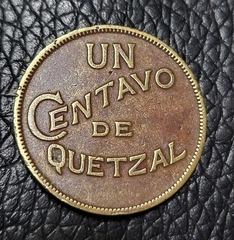 1932 Guatemala 1 Un Centavo Coin Cover