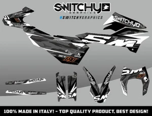 KIT AUFKLEBER GRAFIKEN BLACK CAMO für Motorrad SMC-R 690 2012 2013 2014 2015 2016 - Bild 1 von 1