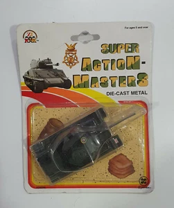 1993 ZYLMEX Vintage blister SUPER ACTIONMASTERS ENGLAND Tank 1:87 Die Cast Metal - Picture 1 of 2