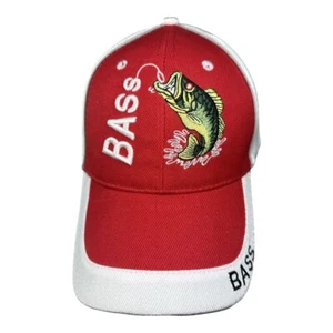Baseballmütze Kappe Outdoor Sport Angeln Barsch Fisch verstellbar gebogener Schirm - Bild 1 von 33