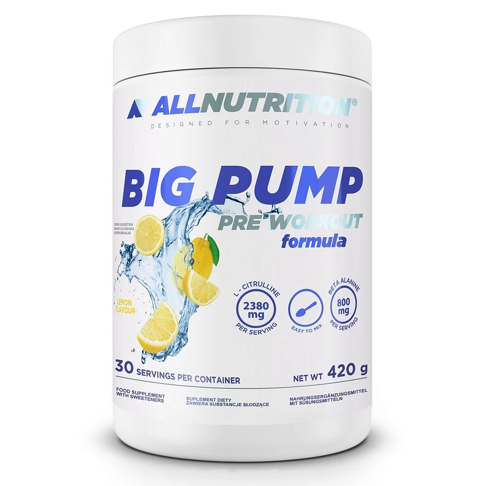 Allnutrition Big Pump Pre Workout ohne Koffein 30 Portionen Citrullin Arginin - Bild 1 von 1