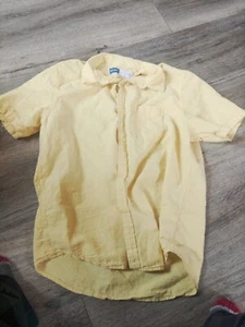 Old Navy Kurzarm Freizeithemd mit Knopfleiste Regular Fit Herren gelb - Bild 1 von 8