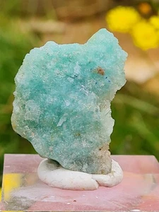 Natural Lovely blue Aragonite Crystal From Afghanistan _12 Gm - Picture 1 of 12
