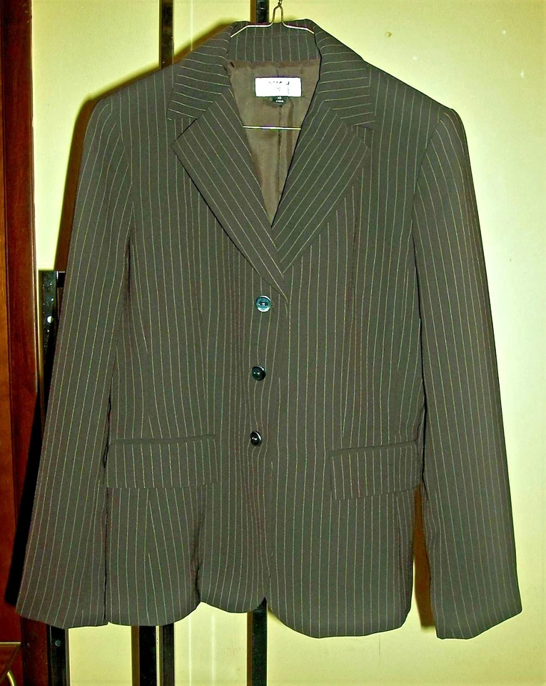 TRAJE PANTALÓN STRESA RAYAS BLANCO Y NEGRO TALLA 10 Foto 1 de 4