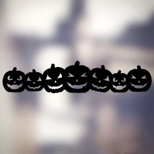 Calcomanía adhesiva de vinilo Spooky Pumpkins Halloween hogar/ventana/pared/coche - Imagen 1 de 2