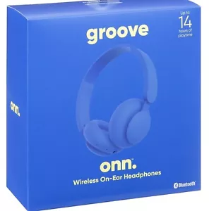  BLUE-Color AAABLK100002890 Wireless Headphones-onn. High Quality Sound - Picture 1 of 4