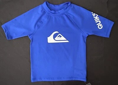 Quicksilver Boys Short Sleeve Cobalt Blue UPF Protection 50+ Rash Guard Top - Image 1 of 4