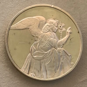 Medaille Meisterwerke Leonardo da Vinci „Erzengel Gabriel“ Sterling Silber - Bild 1 von 6