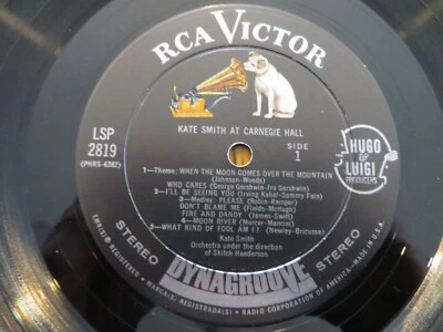 Kate Smith At Carnegie Hall - 1963 - Vinyl LP VG RECORD ONLY - NO COVER Foto 1 de 3