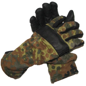 Genuine German army flecktarn camo combat gloves BW military issue all purpose - Picture 1 of 4