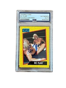 RIC FLAIR Signed 1991 Impel Wrestling Card #44 PSA #85381900 - Picture 1 of 2