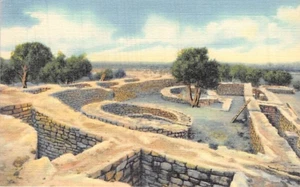 Postal CO: Sun Temple, Mesa Verde NP, Colorado, línea vintage, sin publicar - Imagen 1 de 2