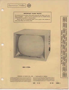 1955 CROSLEY H-17TOBHA TELEVISION SERVICE MANUAL PHOTOFACT TOBHD COSHD MORE - Picture 1 of 1