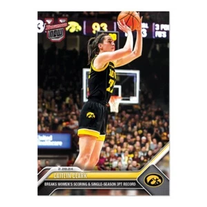 Caitlin Clark 2023-24 Topps Now Bowman U 59 Breaks Scoring Record & 3 Pt Presale - Picture 1 of 6