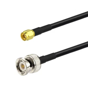 BNC Stecker auf SMA Stecker Stecker RG58 RF Zopf Antenne Adapter Koaxialkabel 2m - Bild 1 von 3