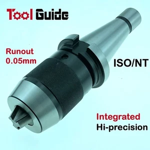 0.5-16mm ISO30 NT30 Integrated Shank Arbor Keyless Precision CNC Drill Chuck - Picture 1 of 6