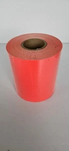 Reflektierendes orange fluoreszierendes prismatisches auffälliges Band Sechseck 8" x 12" SICHERHEIT - Bild 1 von 7
