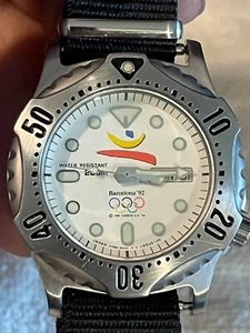 seiko scuba/divers 200 barcelona olympics -rare v736-6aoo 38mm starfish - Picture 1 of 8