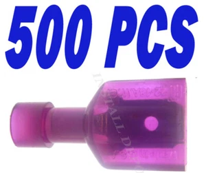 500 TERMINALES DE CABLE DE DESCONEXIÓN RÁPIDA MACHO ROJO 22-18 AWG 1/4" ¡VENTA AL POR MAYOR EE. UU.! - Imagen 1 de 1