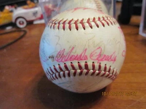 1958 San Francisco Giants Team signiert ONL Giles Baseball 25 Unterschriften - Bild 1 von 6