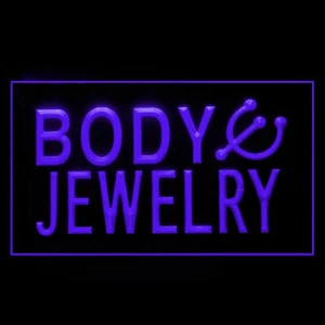 100019 Cuerpo Joyería Piercing Shop Oreja Estudio Pantalla Abierta Luz LED Letrero de Neón - Imagen 1 de 14