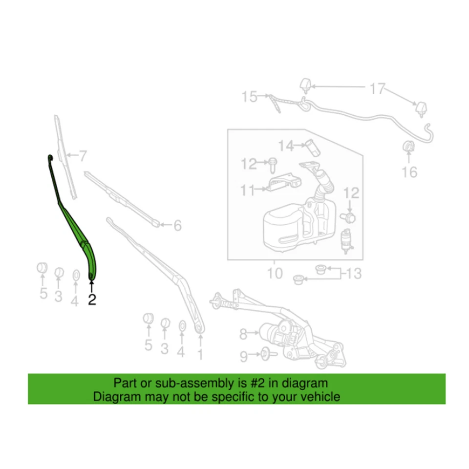Tuerca de brazo limpiaparabrisas Mopar original OEM para Ram ProMaster 1500 ProMaster 2500 Foto 1 de 1