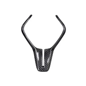 Real Carbon Fiber Steering Wheel Frame Cover Trim for Infiniti Q50 2018-2024 - Picture 1 of 3