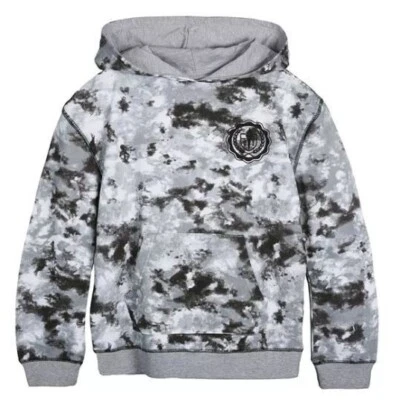 NWT EPIC THREADS Long Sleeve Hooded Sweatshirt Big Boys Tie Dye Bright White - Image 1 of 4